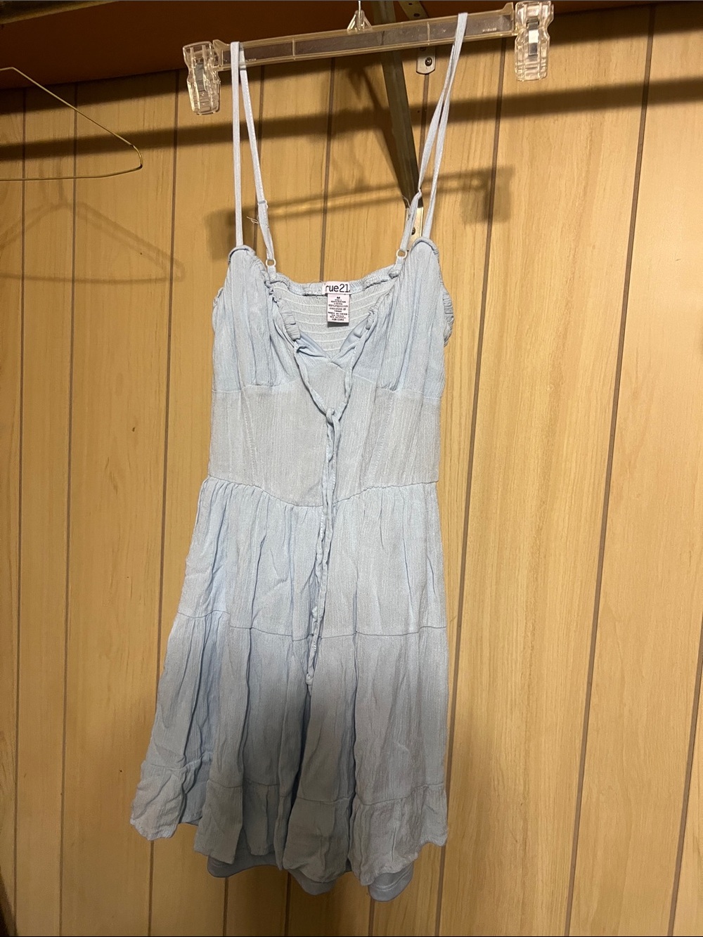 Rue21 Light Blue Spaghetti Strap Tank Dress